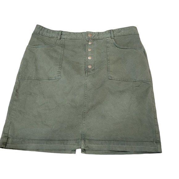 NWT Banana Rebulic Army Green Mini Skirt - Picture 1 of 4